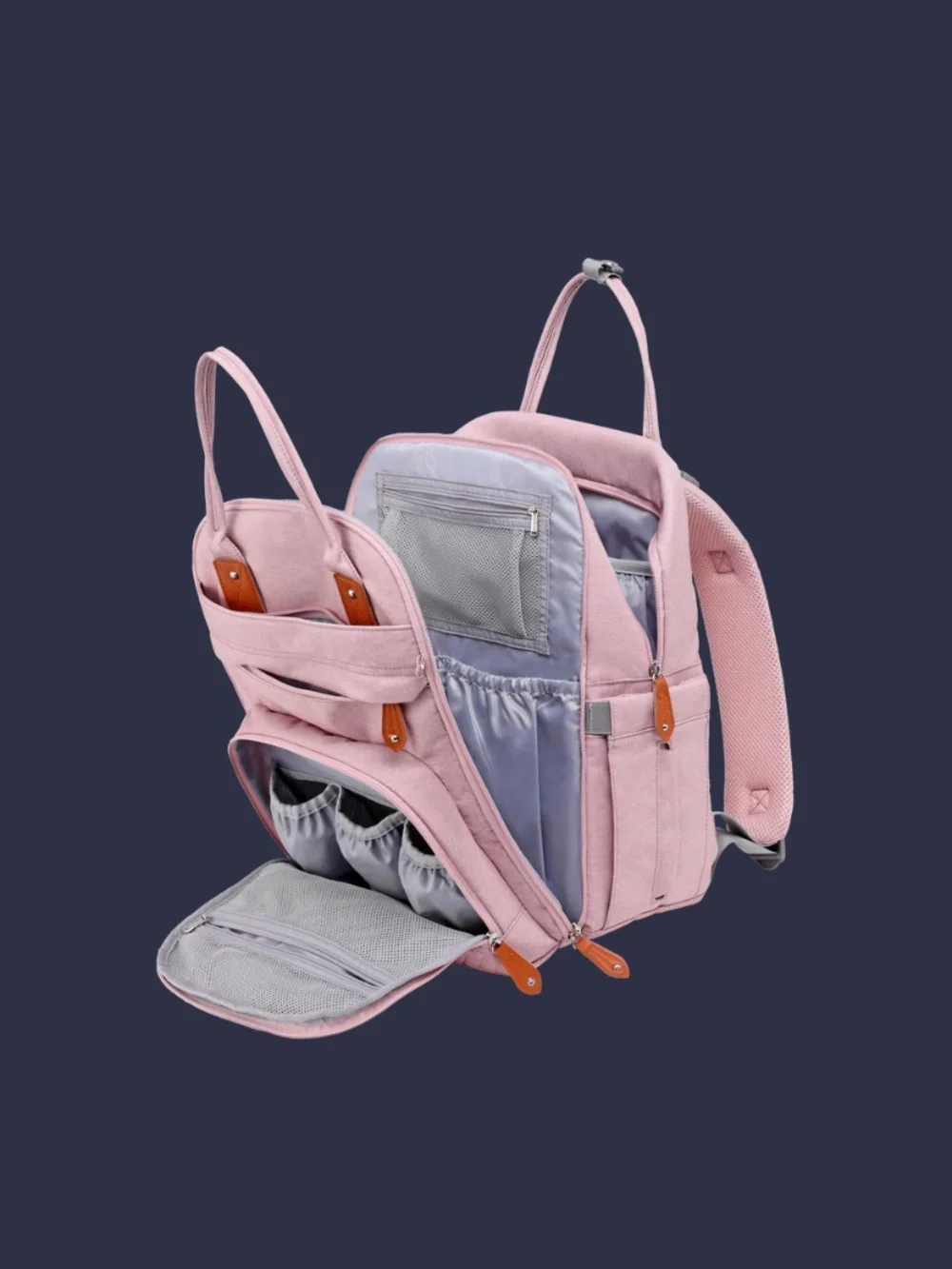NWT BabbleRoo Pink Diaper Bag